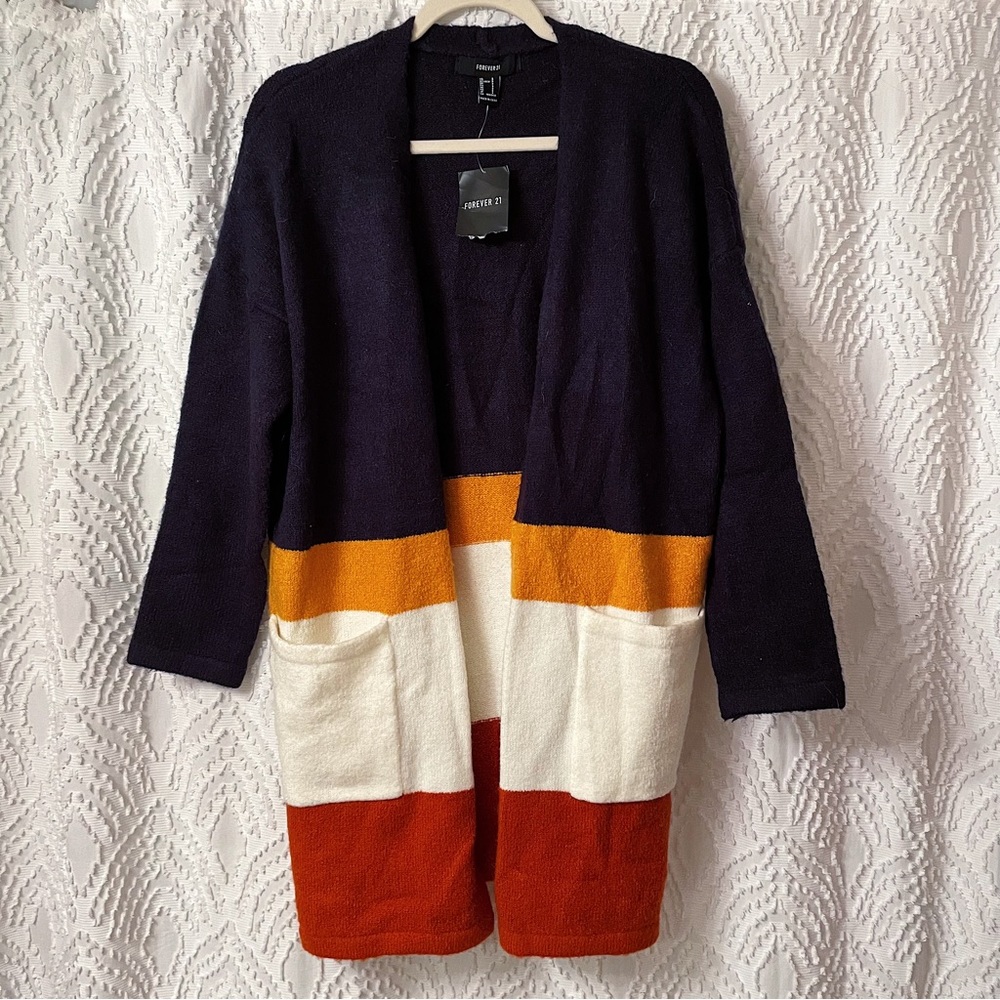 Forever 21 Striped Cardigan